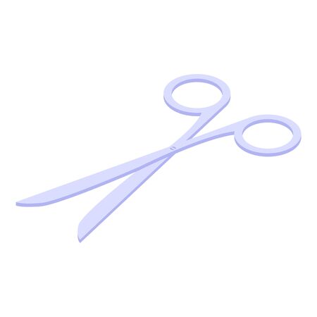 Medical scissors icon. Isometric of medical scissors vector icon for web design isolated on white backgroundのイラスト素材