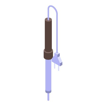 Radio soldering iron icon, isometric styleのイラスト素材