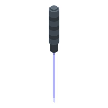 Tire fitting screwdriver icon, isometric styleのイラスト素材