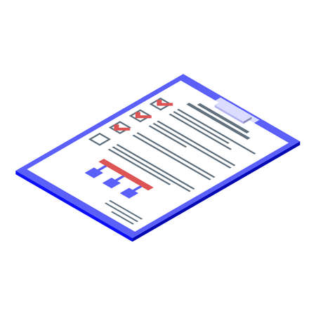 Testing software scenario icon. Isometric of testing software scenario vector icon for web design isolated on white backgroundのイラスト素材