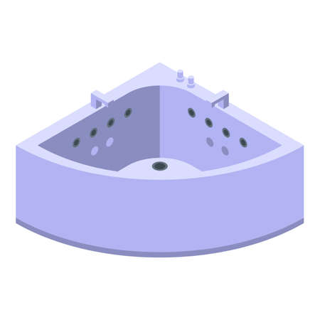 Basin  icon, isometric styleのイラスト素材