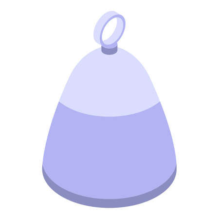 Sauna hat icon, isometric styleのイラスト素材