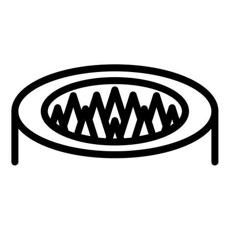 Spike animal trap icon, outline styleのイラスト素材