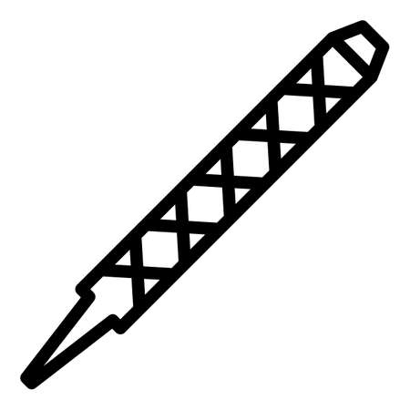 Carpenter rasps tool icon, outline styleのイラスト素材