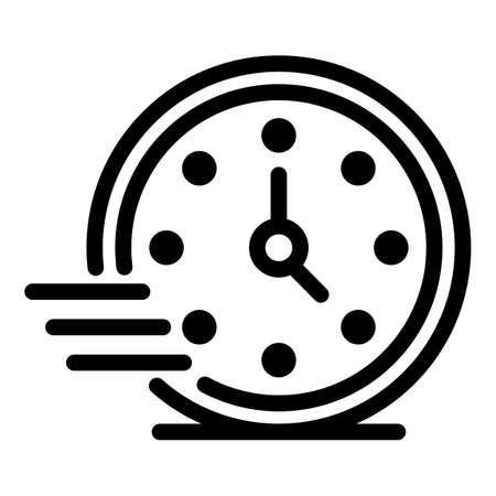 Fitness time icon, outline styleのイラスト素材
