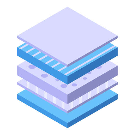 Diaper structure icon, isometric styleのイラスト素材