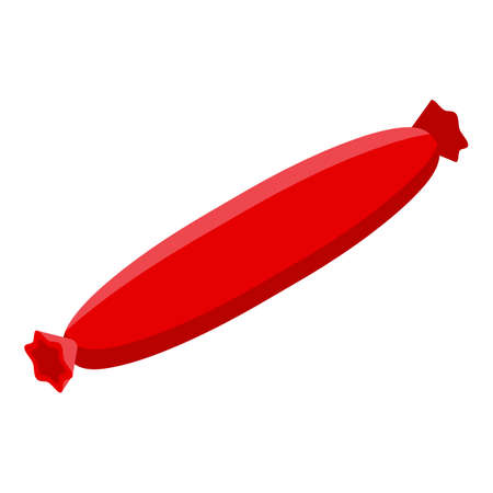 Farm sausage icon, isometric styleのイラスト素材