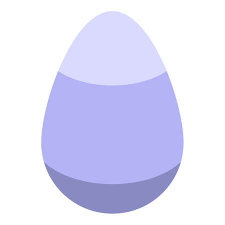 Farm chicken egg icon, isometric styleのイラスト素材