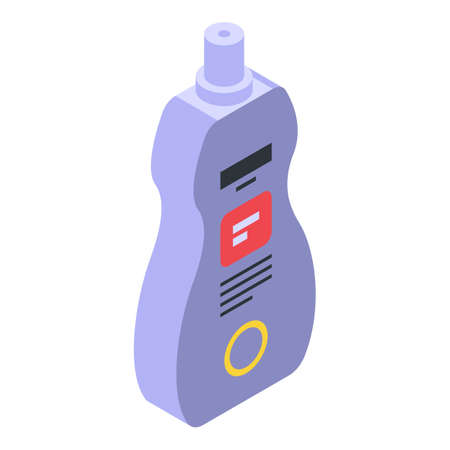 Softener bottle icon, isometric styleのイラスト素材