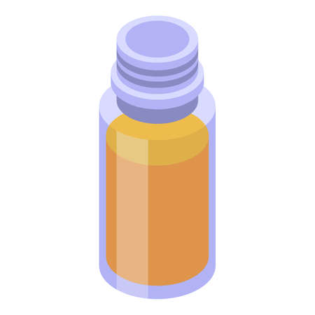 Potion essential oils icon, isometric styleのイラスト素材