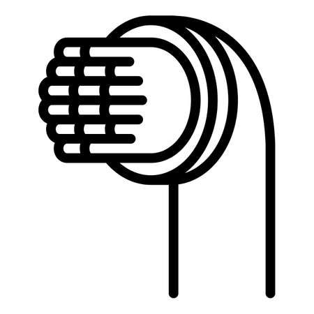 Electric toothbrush kid icon, outline styleのイラスト素材