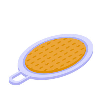 Bathroom washcloth icon, isometric styleのイラスト素材