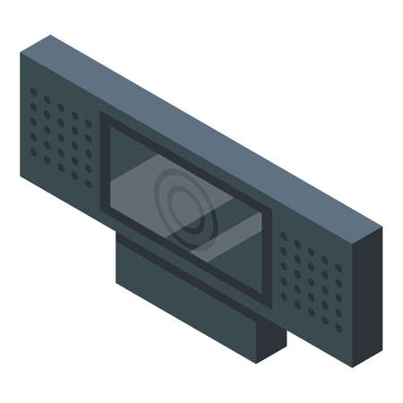 Web camera icon, isometric styleのイラスト素材