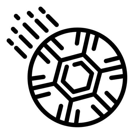 Soccer ball icon, outline styleのイラスト素材