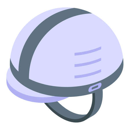 Rescuer helmet icon, isometric styleのイラスト素材