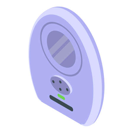 Digital baby monitor icon, isometric styleのイラスト素材