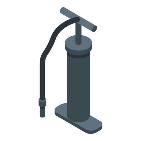 Air pump icon, isometric styleのイラスト素材