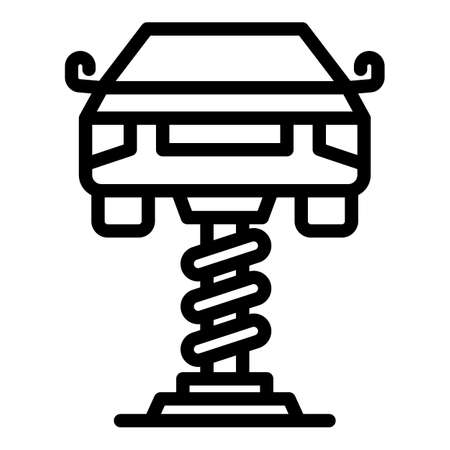 Transport lift icon, outline styleのイラスト素材