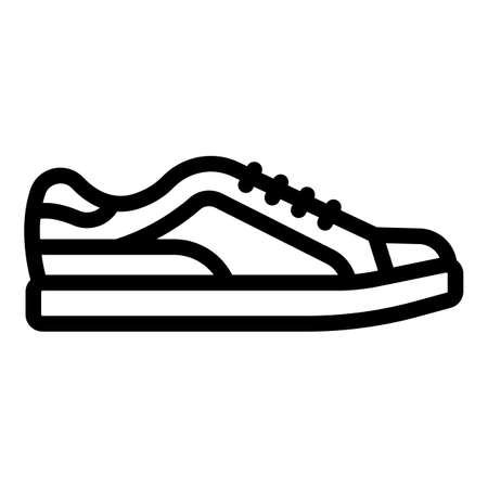Rap sneakers icon, outline styleのイラスト素材