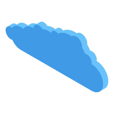 Heaven cloud icon, isometric styleのイラスト素材