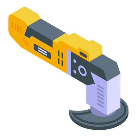 Electric saw icon, isometric styleのイラスト素材