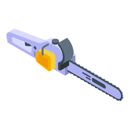 Chainsaw icon, isometric styleのイラスト素材