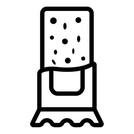 Energy bar icon, outline styleの写真素材