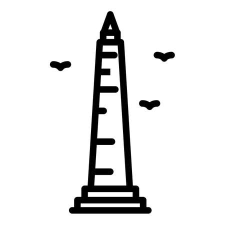 Istanbul tower icon. Outline istanbul tower vector icon for web design isolated on white backgroundのイラスト素材