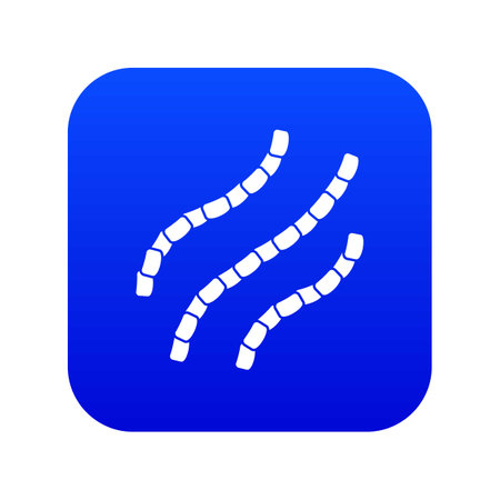 Escherichia coli icon digital blueの写真素材