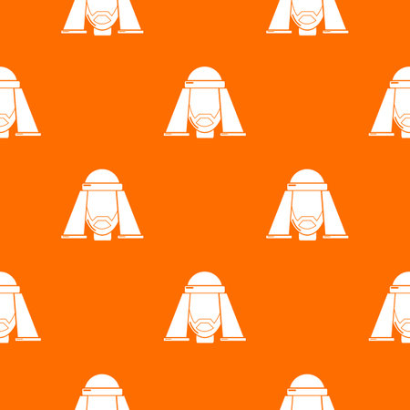Man egypt pattern orangeの写真素材