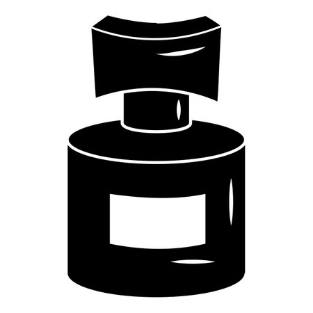 Deodorant bottle icon. Simple illustration of deodorant bottle icon for web design isolated on white backgroundの写真素材