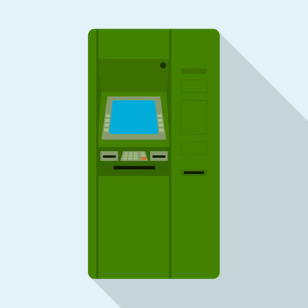 Atm icon. Flat illustration of atm icon for web designの写真素材