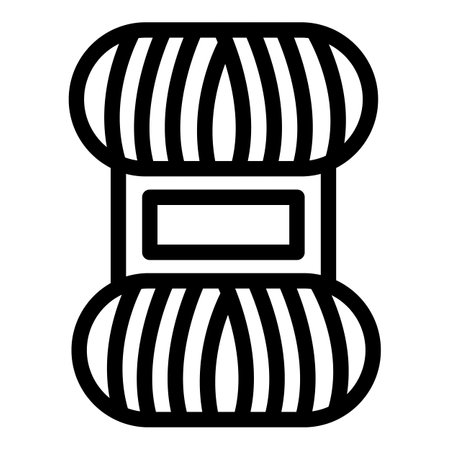Skein of thread icon. Outline skein of thread icon for web design isolated on white backgroundの写真素材