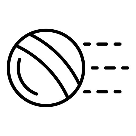 Pet ball toy icon. Outline pet ball toy icon for web design isolated on white backgroundの写真素材
