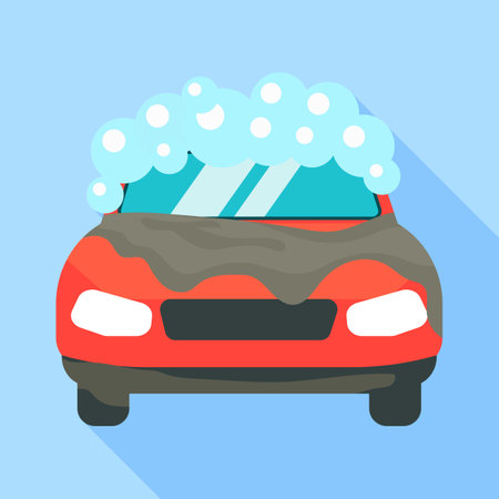 Car wash icon. Flat illustration of car wash icon for web designの写真素材