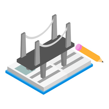 Architecture icon, isometric styleの写真素材
