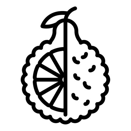 Aroma bergamot icon, outline styleのイラスト素材