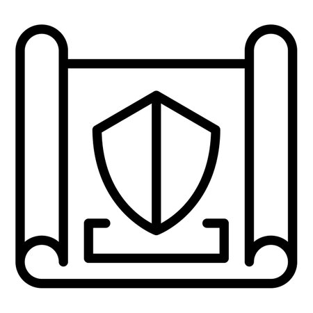 Plan control icon, outline styleのイラスト素材