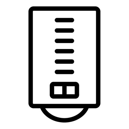 Boiler icon, outline styleの写真素材