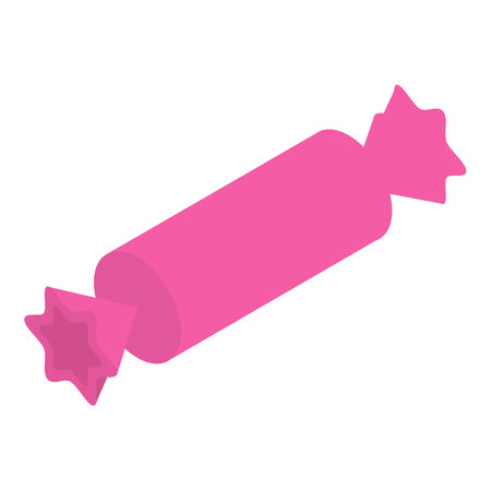 Pink bonbon icon, isometric styleの写真素材