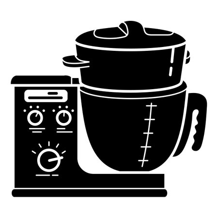 Cook food processor icon, simple styleの写真素材
