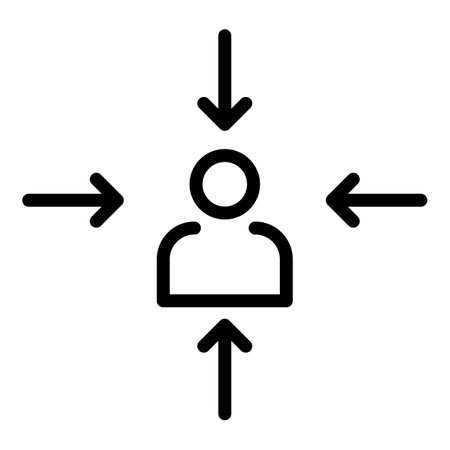 Professional career icon, outline styleの写真素材