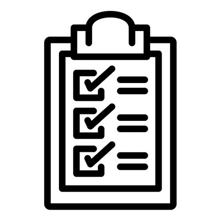 Clipboard Icon Outline Styleの写真素材 イメージマート