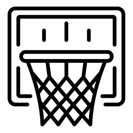 Basketball basket icon, outline styleの写真素材