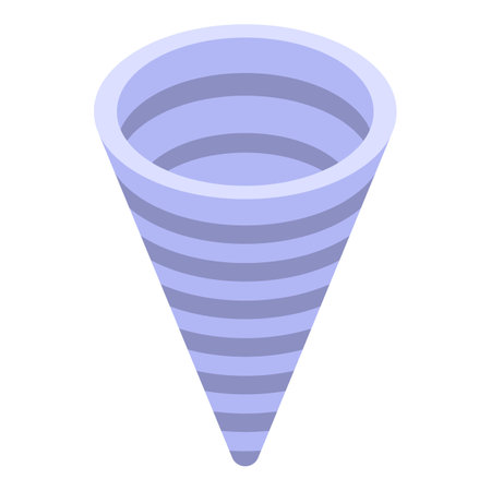 Strong tornado icon, isometric styleの写真素材
