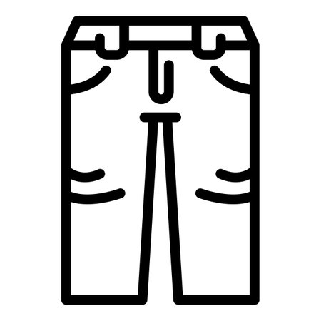 Fashion jeans icon, outline styleの写真素材