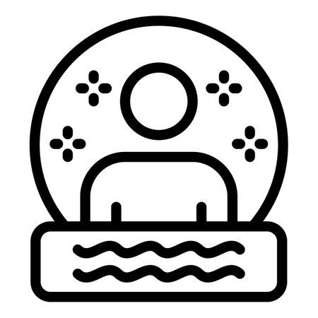 Gamer avatar icon, outline styleの写真素材