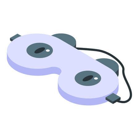 Sleeping mask eyes icon, isometric styleの写真素材