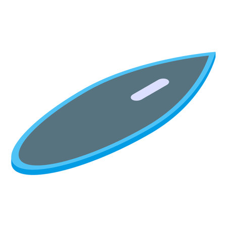 Water surfboard icon, isometric styleの写真素材