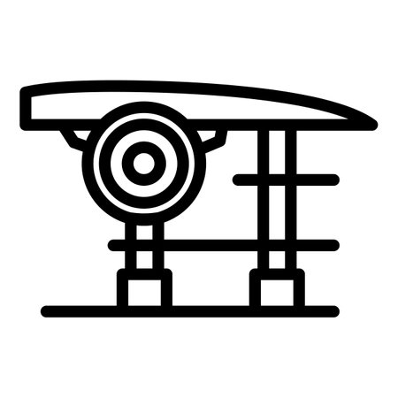 Fix aircraft repair icon, outline styleの写真素材